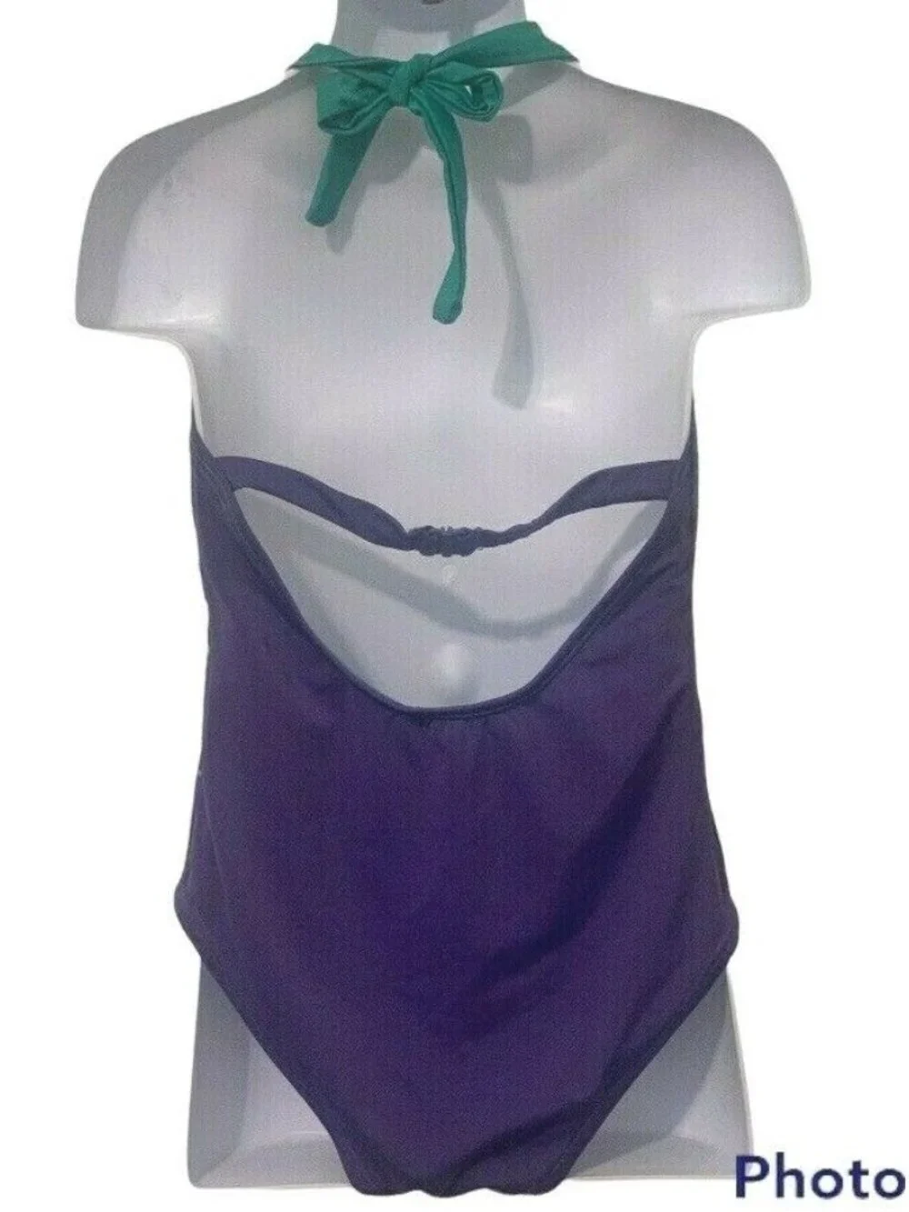 Gymboree Girls One Piece Halter Swimsuit Size S 5-6 Floral Kitten Face